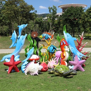 <span class=keywords><strong>Escultura</strong></span> para decoración <span class=keywords><strong>de</strong></span> restaurante <span class=keywords><strong>de</strong></span> mariscos al aire libre, concha <span class=keywords><strong>de</strong></span> fibra <span class=keywords><strong>de</strong></span> vidrio, <span class=keywords><strong>Medusa</strong></span> <span class=keywords><strong>de</strong></span> coral, pulpo, caballito <span class=keywords><strong>de</strong></span> mar, estatua - Product Image 1