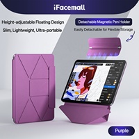 IFacemall Vente en gros Étui multi-plis en cuir PU sur mesure à couverture intégrale pour iPad Pro 11 M4/M5 OEM/ODM Direct Usine Certifié FCC CE