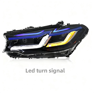 Phare LED 525i 530i 540i, style M5 amélioré, laser jaune/blanc DRL, nouveau 12V pour Série 5 2018-2023 G38 G30 F90 - Product Image 2