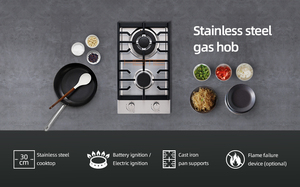 <b>Kitchen</b> Appliance Built <b>in</b> Gas Cooktop Stainless Steel Gas Stove With Regulator - Product Image 2