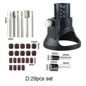 Bộ dụng cụ cắt phay Bộ định tuyến quay hướng dẫn đính kèm mũi khoan xoắn Bộ công cụ khắc gỗ chuyên dụng công cụ định vị đồ gỗ công cụ quay - Product Image 5