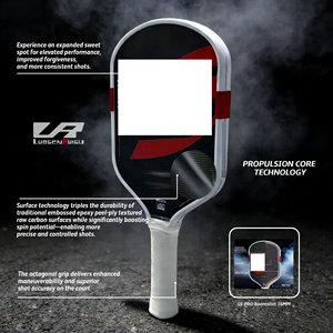 LABS Widebody Boom <strong>Stick</strong> Boomstick Core T700 Raw Carbon Fiber Texture Elongated 16mm Pickleball Paddle - Product Image 6