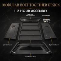 Auvent de camionnette 4x4 étanche en alliage d'aluminium de 5,5 pieds, directement de l'usine, pour F150 2021+ et RAM 1500 2019+