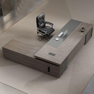 Văn phòng chuyên nghiệp đồ nội thất melamine MDF bàn điều hành tùy chỉnh đồ nội thất thương mại máy tính bàn maten bàn làm việc - Product Image 5