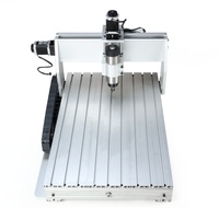 Mini CNC 6040 3 axes 800W/1500W/2200W, machine de fraisage de bureau à commande Mach3 avec moteur à roulement, broche simple, pour PCB, bois, aluminium