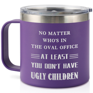 Mug à café isotherme personnalisé de 14 oz avec poignée, gobelet isotherme en acier inoxydable 304 personnalisé, garde au chaud 3h au froid 9h, promotion - Product Image 1