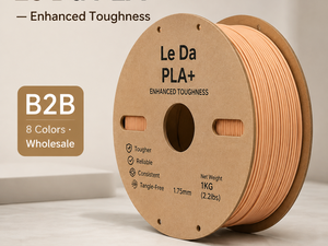 เส้นพลาสติก PLA+ ยี่ห้อ Le Da ขนาด 1.75 มม. 8 สี เสริมความแข็งแรง สำหรับเครื่องพิมพ์ 3 มิติ ยี่ห้อ Bambu Lab สำหรับการขึ้นรูปที่อุณหภูมิ 220 องศาเซลเซียส - Product Image 1