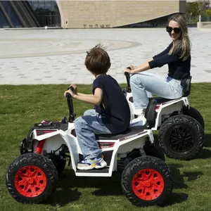 2024 nouveau luxe électrique alimenté par batterie 24v grandes roues enfants ATV motos voiture électrique enfant jouet monter sur la voiture