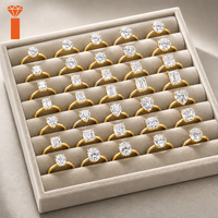 Cincin Tunangan Moissanite Model Bowknot 925 Emas 18K, Cincin Perak Sterling Marquise, Cincin Moissanite untuk Wanita Perhiasan Fashion Hadiah