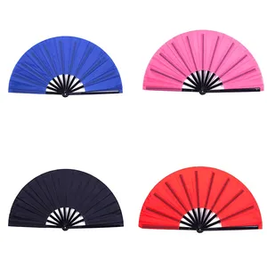 Éventail pliant en plastique écologique de 33 cm, style amour, pour Tai Chi, Yoga, Danse, Spectacle, 10 styles, cadeau chinoiserie - Product Image 2