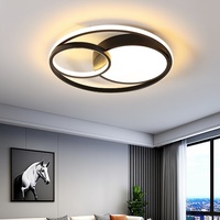 Plafonnier LED moderne et minimaliste, blanc chaud, télécommande/commande vocale Tmall Genie/Home, éclairage de salon à montage en surface