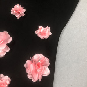 女性用セクシーフラワーアップリケバンデージプロムドレスマーメイドVネックバックレスジッパーイブニングドレス - Product Image 5