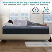 Matelas en mousse à mémoire de forme confortable pour la santé du corps, style tendance, mousse pure, assemblage, housse, sommeil complet, nuit