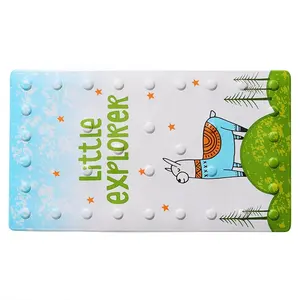 Water Proof Shower Notes Anti Slip Cool The Cat non-slip PVC bath mat for bathroom