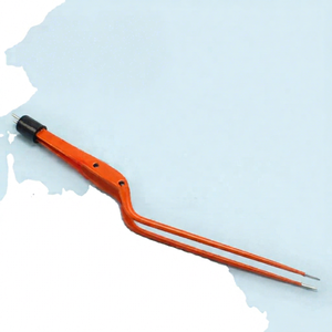 Pinzas Hardy Bayonet Aisladas de Acero Inoxidable Bipolar Antiadherentes TAIDOC, Instrumentos Quirúrgicos Manuales Clase I, Anguladas 8 1/2" 1mm - Product Image 1