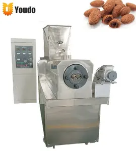 With motor 7 food shapes corn rice puffing machine/corn snacks extruder machine