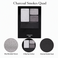 Palette de fards à paupières lumineux métalliques à quatre compartiments, couleur unique, personnalisable OEM/ODM, résistante à l'eau, longue tenue et anti-bavures
