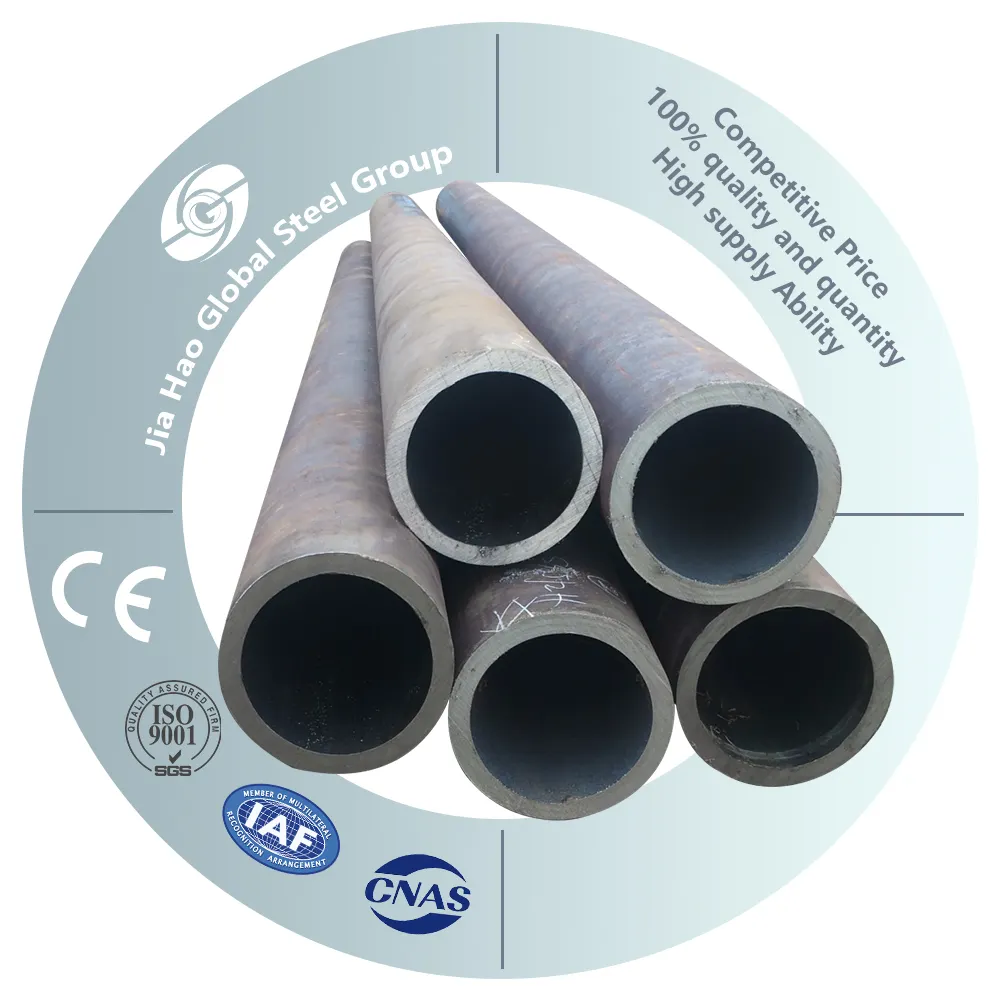 Tubo de aço carbono sem costura s355 q355b Astm A106 A53GrB Astm A53 A106 Api 5l Grb sem costura