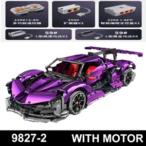 IM.Master High-Tech 9827-2 Super <span class=keywords><strong>Voiture</strong></span> de Course Modèle RC Ensemble de Briques Jouet Éducatif Puzzle Cadeau d'Anniversaire Ensembles de Blocs de Construction - Product Image 5