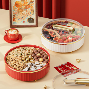 Organizador Giratorio de Plástico con 5 Compartimentos para Alimentos, Dulces, <span class=keywords><strong>Frutos</strong></span> Secos, Ensaladas, Aperitivos, Caja de Almacenamiento - Product Image 4