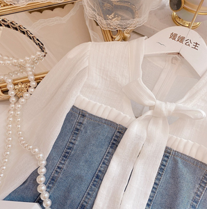 2023 vendita calda bambini all'ingrosso ragazze bambino bambini vestiti imposta estate stilista fiore <span class=keywords><strong>bambina</strong></span> vestito - Product Image 2