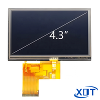 4,3-Zoll-TFT-LCD-Bildschirm 800x480 Resistives Touchpanel RGB-Schnittstelle LED-Hintergrundbeleuchtung ST7265 Treiber-IC XOT Marke (RTP)