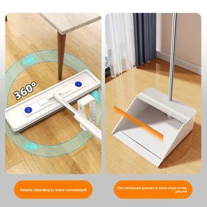 Set sapu pembersih rumah tangga 2-in-1, sapu penyapu wol lembut ajaib, sapu penebal penambah debu Toilet, penyeka bulu - Product Image 4