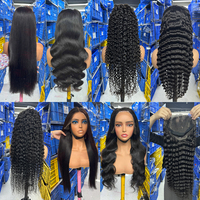 Perruques en gros, perruques brutes, perruques frontales HD sans colle, perruques en cheveux humains pré-épilées, prêtes à porter, perruques à dentelle Deep Wave, fournisseur en gros