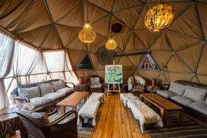 Dôme géodésique pour le glamping et <span class=keywords><strong>lodge</strong></span> de camping préfabriqué de luxe |   Maisons en bois contemporaines pour les parcs scolaires et les stations de villégiature en pleine nature - Product Image 3