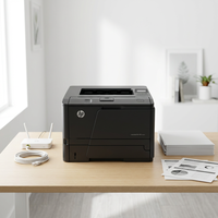 HP LaserJet Pro 400 M401dn Kompatibler Schwarzweiß-Laserdrucker 33 Seiten pro Minute Hochgeschwindigkeit mit automatischem Duplex & kabelgebundenem Netzwerk A4 Bürodrucker
