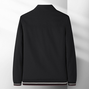 เสื้อโค้ทแฟชั่นคอตั้งสุดฮิตสำหรับผู้ชายแจ็คเก็ตทันสมัยมีซิปปิดแบบลำลองสำหรับชายหนุ่มและวัยกลางคน - Product Image 5