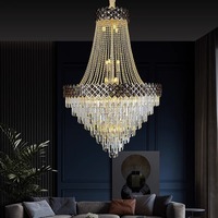 ENSEMBLE Éclairage Hôtel Villa Salon Intérieur Décoratif Moderne De Luxe K9 Lustre En Cristal pour Mariage