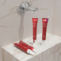 Tube de massage vibrant de haute qualité en aluminium/plastique de 0,5 oz avec surface brillante/mate pour la crème pour les mains