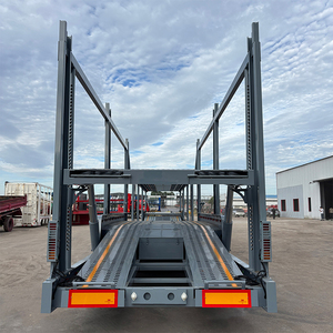 Semirremolque Portacoches para 8 Autos, Transporte a Granel <span class=keywords><strong>de</strong></span> Sedanes para Condiciones <span class=keywords><strong>de</strong></span> Carreteras Africanas, Plataforma Doble Mecánica <span class=keywords><strong>de</strong></span> Acero, 3 Ejes - Product Image 4