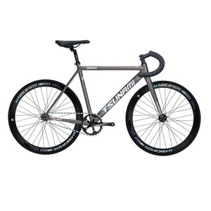 Vélo <span class=keywords><strong>Fixie</strong></span> TSUNAMI, cadre en alliage d'aluminium, 700C, vitesse unique, vélo de course sur route léger, vélo à pignon fixe pour <span class=keywords><strong>homme</strong></span> - Product Image 4