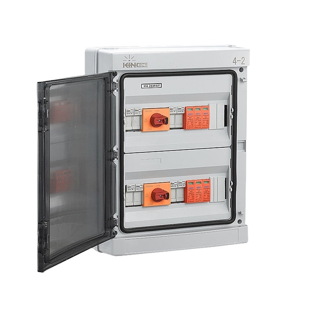 KINEE Hot Sell DC 4 in 2 Out String Box Solar Pv Combiner Box for Solar Panel Mounting