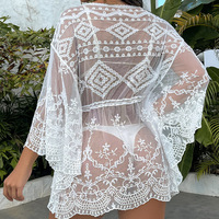 Robe de plage en crochet pour femme, personnalisée OEM/ODM, ajourée, respirante, séchage rapide, maillot de bain, tenue de plage, vente en gros directe usine