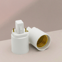 Adaptateur de douille de lampe PBT anti-feu G24D vers E27, compatible avec les ampoules de sécurité, best-seller