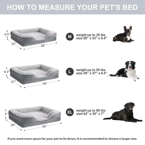 Nueva Cama Ortopédica para Perros, de Piel Sintética Sólida, <span class=keywords><strong>en</strong></span> Forma de L, Impermeable, con Funda Extraíble, Sofá de <span class=keywords><strong>Dormir</strong></span> con Cojín Acolchado - Product Image 6