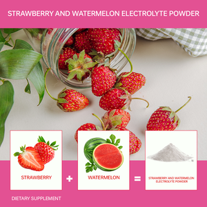 Suplemento Electrolítico Orgánico Sin Azúcar con Sabor a Fresa y Sandía para Adultos, en Polvo, a Granel, con 24 Meses de Duración, OEM - Product Image 4