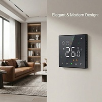 Thermostat d'ambiance numérique intelligent WiFi 230V programmable avec écran tactile LED couleur pour chauffage par le sol, maison intelligente, hôtel, cuisine