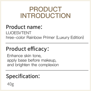OEM de fábrica de tres colores en espiral brillo de la piel opacidad incluso el tono de la piel hidratante brillo maquillaje Base <span class=keywords><strong>Primer</strong></span> Cosméticos - Product Image 6