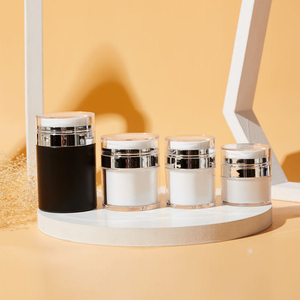 Pot à pompe sous vide en acrylique à double paroi épaisse de luxe 15ml/30ml/50ml avec bouchon en plastique pour soins de la peau et crème pour les yeux - Product Image 2