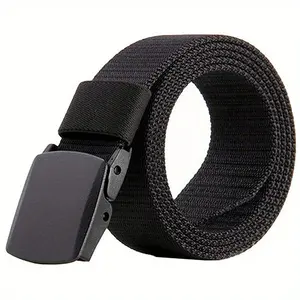 press polyester dehydration fabric belt nylon red white and blue elastic braided belt for men