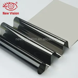 2ply black silver semi one vision solar control tint window film for cars