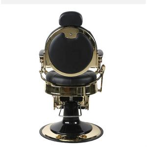 Chaise de barbier antique, chaises de <span class=keywords><strong>salon</strong></span> or noir, équipement de barbier, chaises personnalisées d'usine en gros - Product Image 5