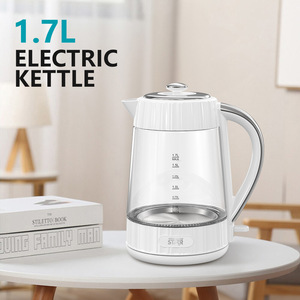 Winningstar Cross-border 1.7L Glass <b>Kettle</b> with Dual Gold <b>Temperature</b> <b>Control</b>, Suitable for Home Use, Boiling Water, Heat Preser - Product Image 4