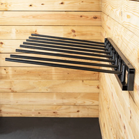 Support mural robuste en métal à 8 bras pour tapis de selle et couvertures de cheval, organisateur d'écurie, support de rangement équestre peu encombrant