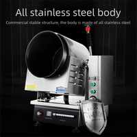 Robot de cuisson commercial Machine de cuisson multifonctionnelle intégrée à la main Machine à frire le riz à tambour intelligent
