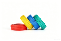 Cable de Cobre Sólido BV de 1.5-2.5mm2, Color Azul Vibrante, Aislamiento de PVC, Un Solo Núcleo, para Circuitos de Iluminación en Edificios, con Certificación CE y RoHS